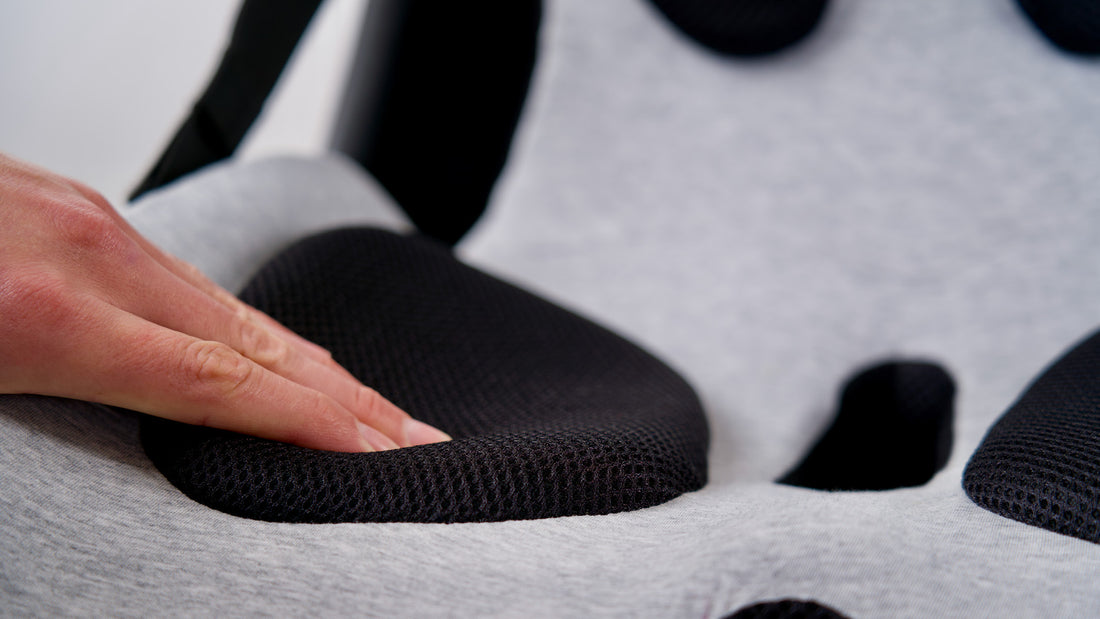 Lifted Lumbar for better posture while driving, fix back pain with lumbar cushion